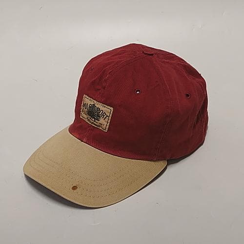 ポロスポーツ ラルフローレン　90s 当時物 パッチロゴCAP 帽子 米国製