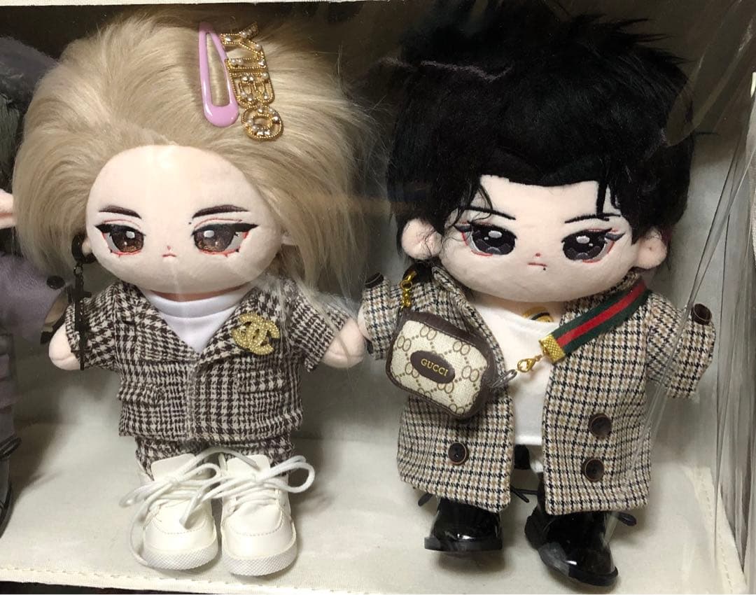 博君一肖 王一博 肖战 肖戦 20cm ぬいぐるみペア＋お洋服 bjyx 美品