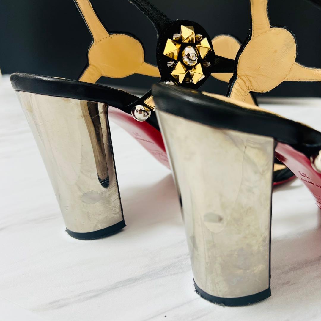 美品 Christian Louboutin ミュール サンダル ヒール 24