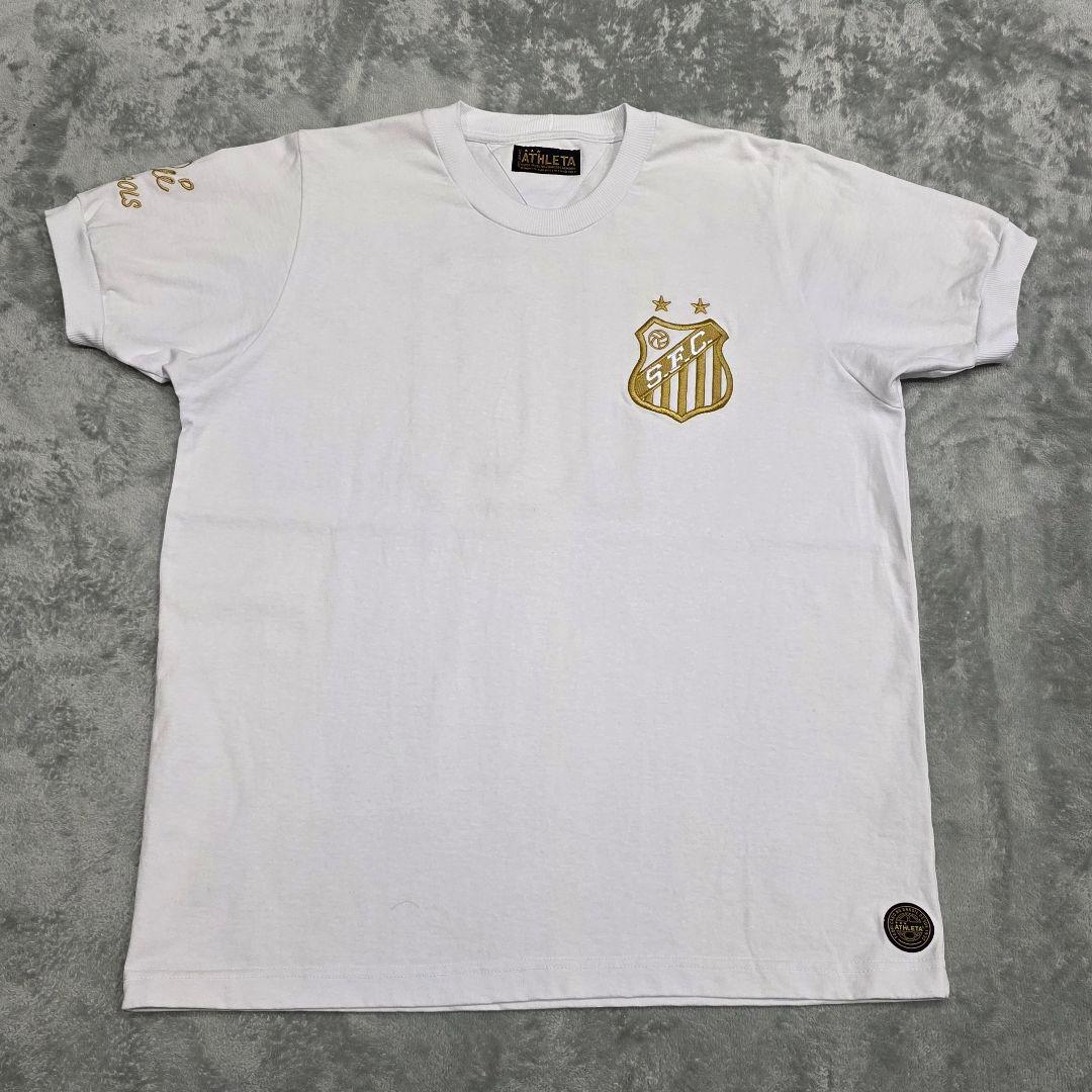 サントス　ペレ　1000ゴール記念　Tシャツ　GG　白　ATHLETA　アスレタ