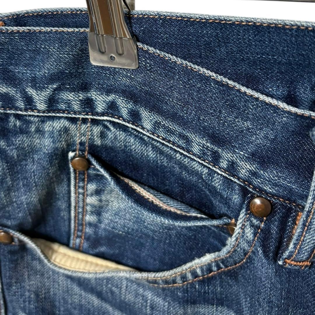 nanamica セルビッチデニム ヴィンテージフェード加工 赤耳 ヒゲ 34