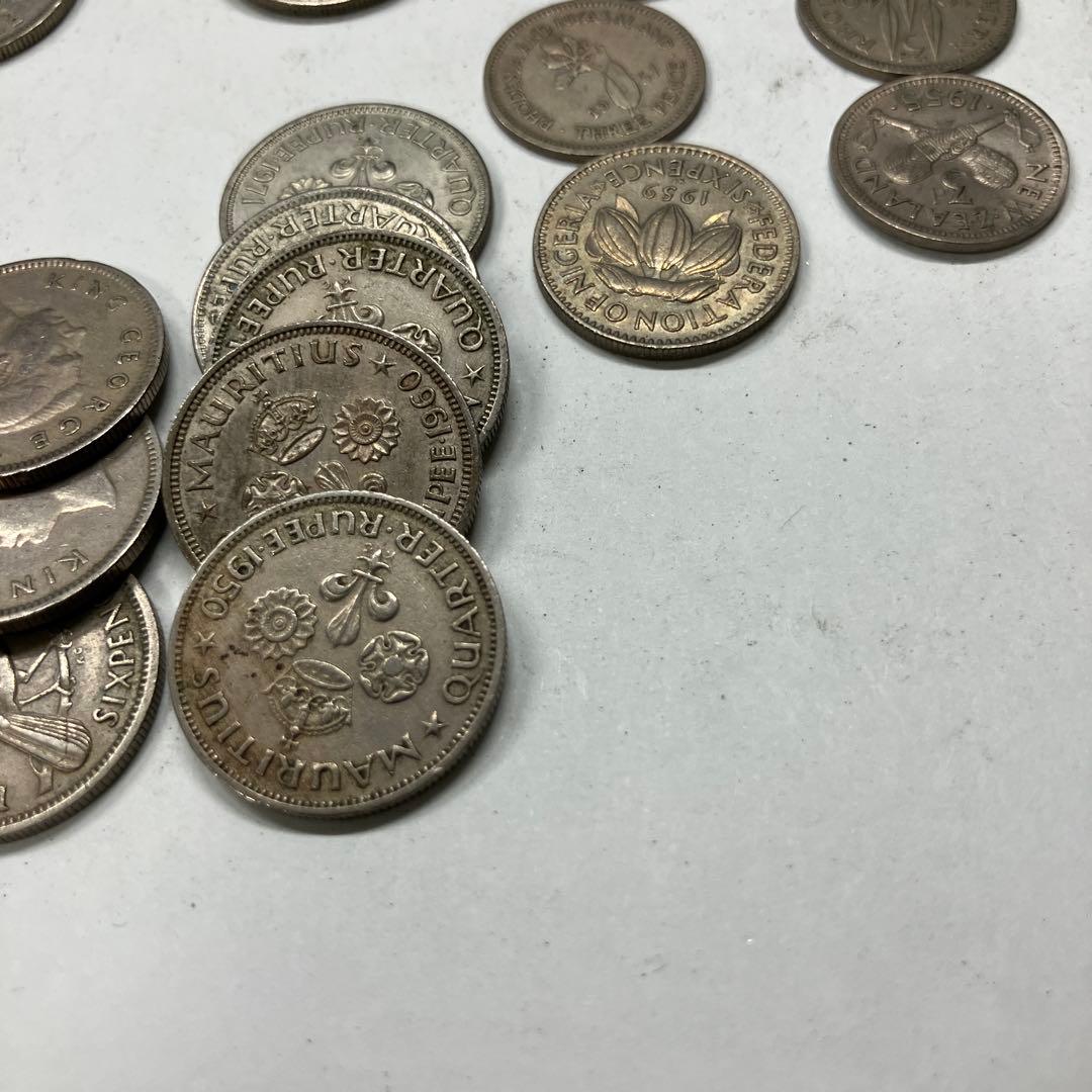 イギリス 6ペンス 外国 硬貨 古銭　エリザベス　ジョージ　まとめ売り