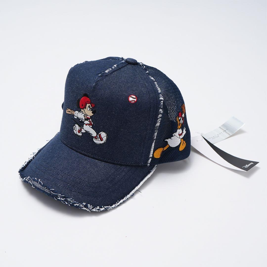 新品YOSHINORI KOTAKE ヨシノリコタケ ミッキー デニムキャップ