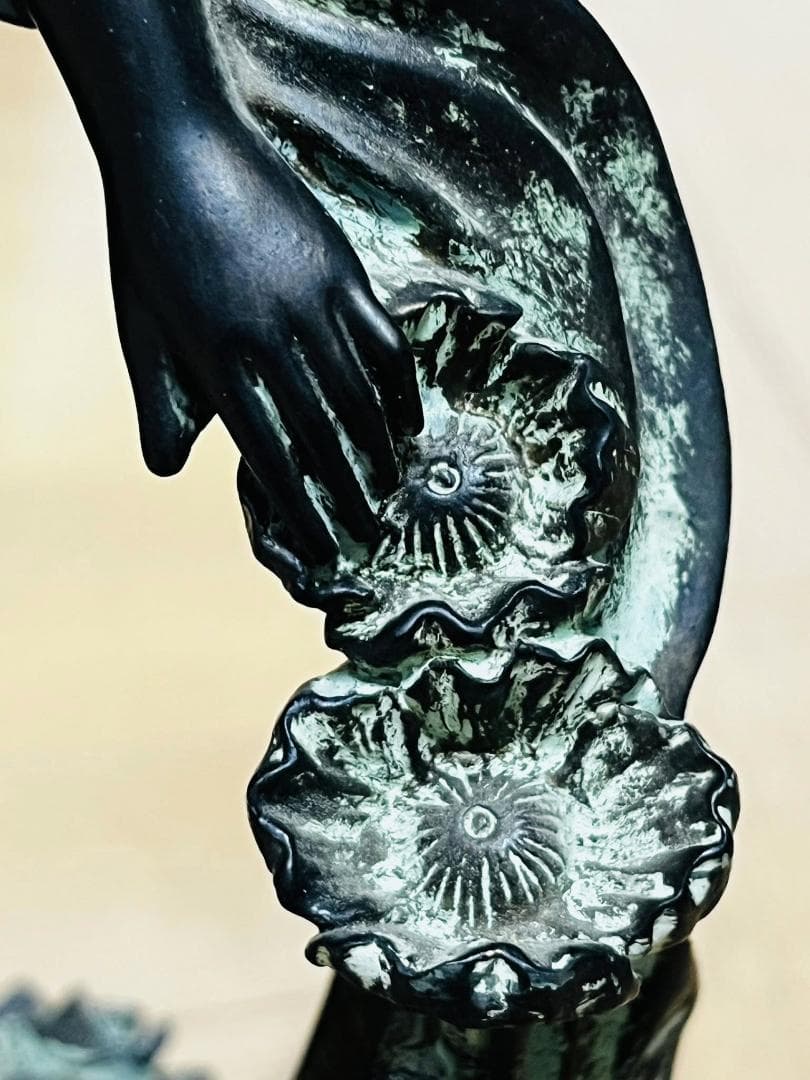 アールヌーボー　スタンドミラー