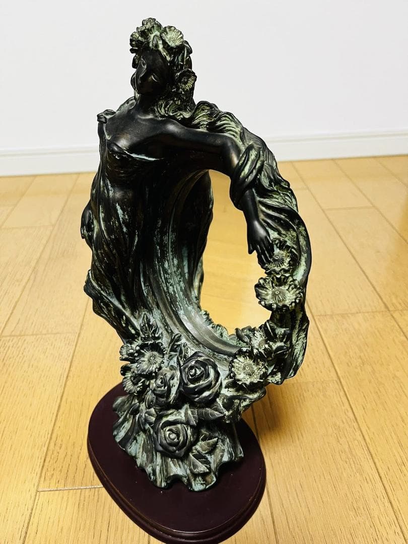 アールヌーボー　スタンドミラー