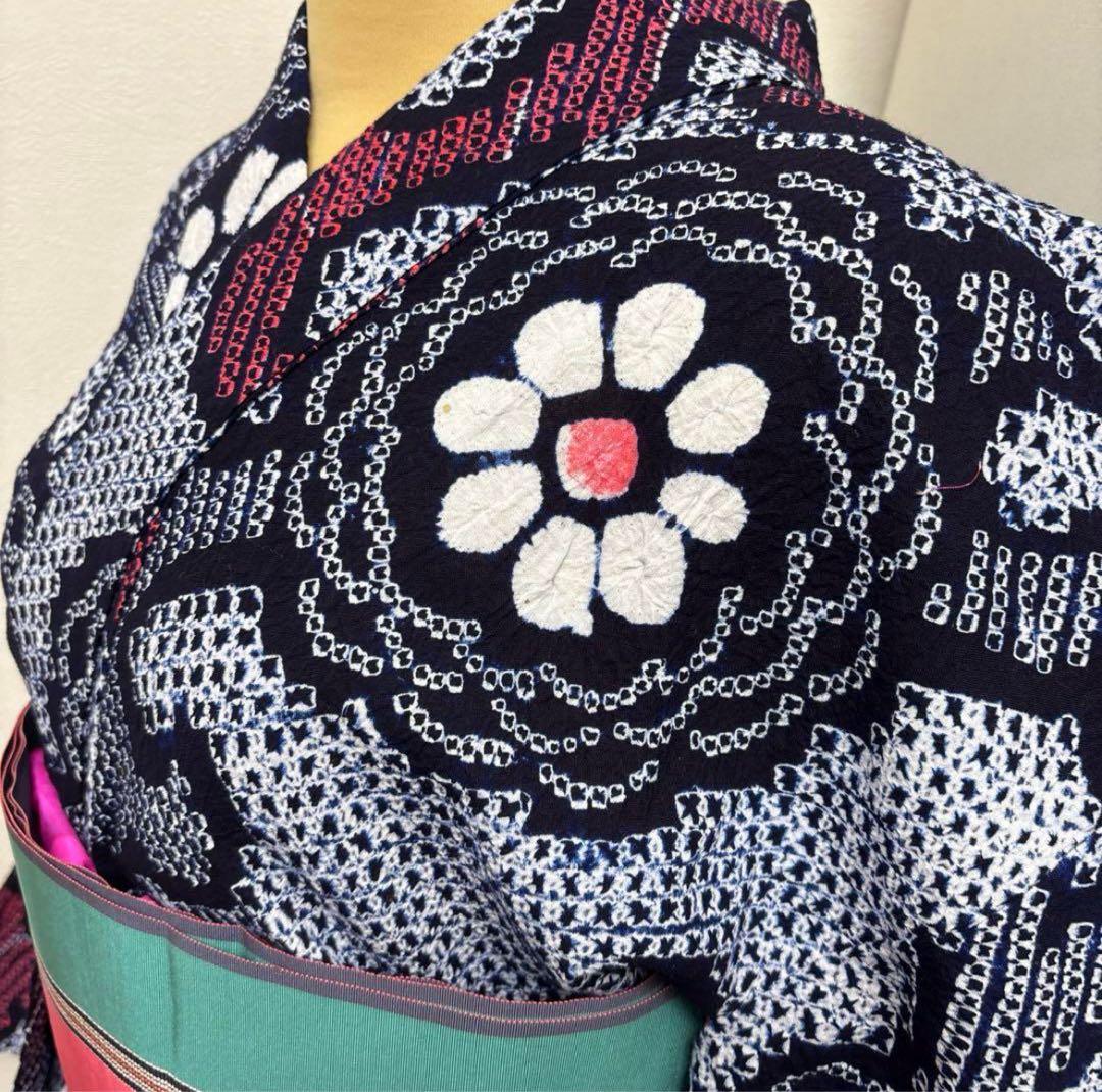 有松鳴海絞り 浴衣