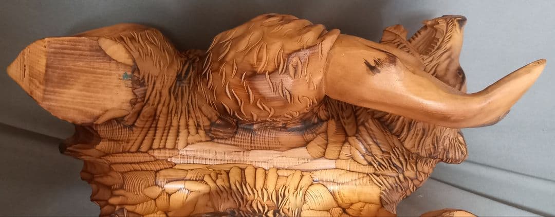 熊一刀彫　民芸品　アイヌ木彫り