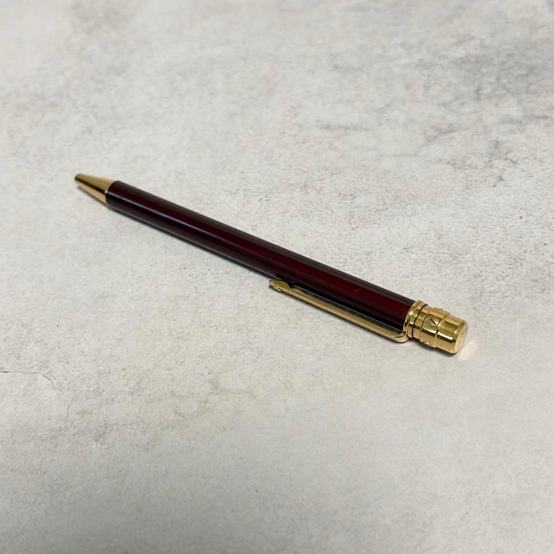 カルティエ サントスドゥカルティエローラーボールペン ボルドー　箱付き