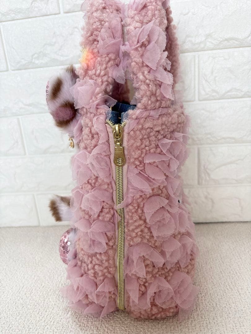 こ*り様 コヤンイサムチョン　サイドファスナーバッグ　ピンクボア　ルミちゃん　ヒ