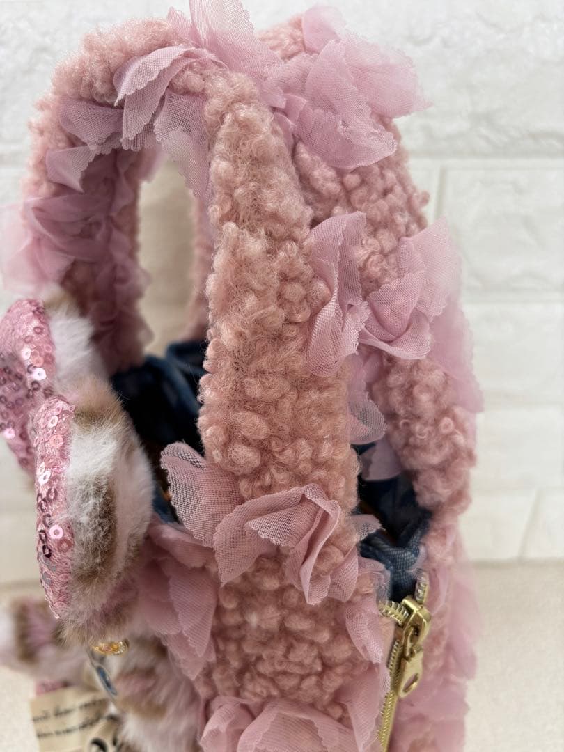 こ*り様 コヤンイサムチョン　サイドファスナーバッグ　ピンクボア　ルミちゃん　ヒ