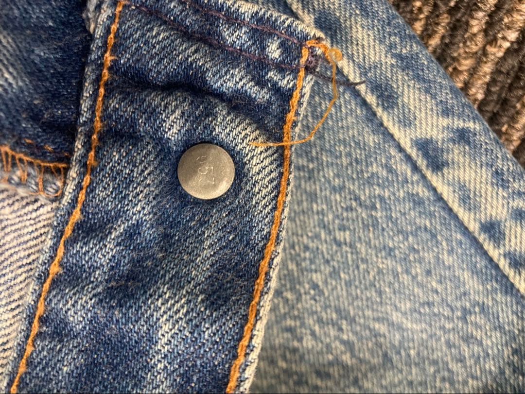 80's USA製 levi's 501 赤耳移行期 金脇割W34L34