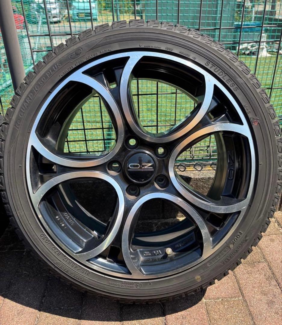 【中古】１７インチスタッドレスタイヤ ホイール４本セット（215/45R17）