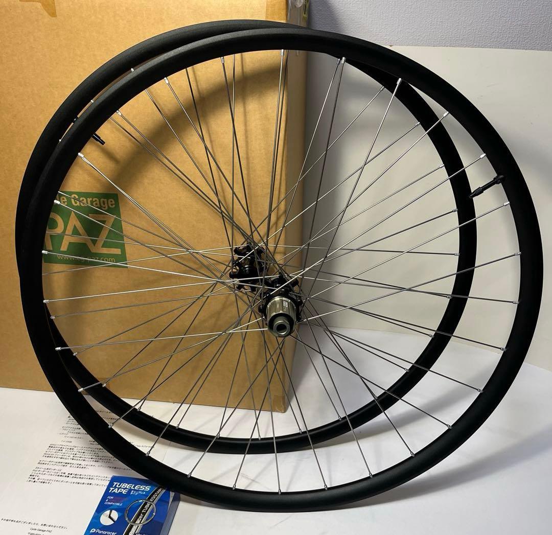 700C DISCブレーキ 28Hリム チタンスポーク 手組ホイールセット