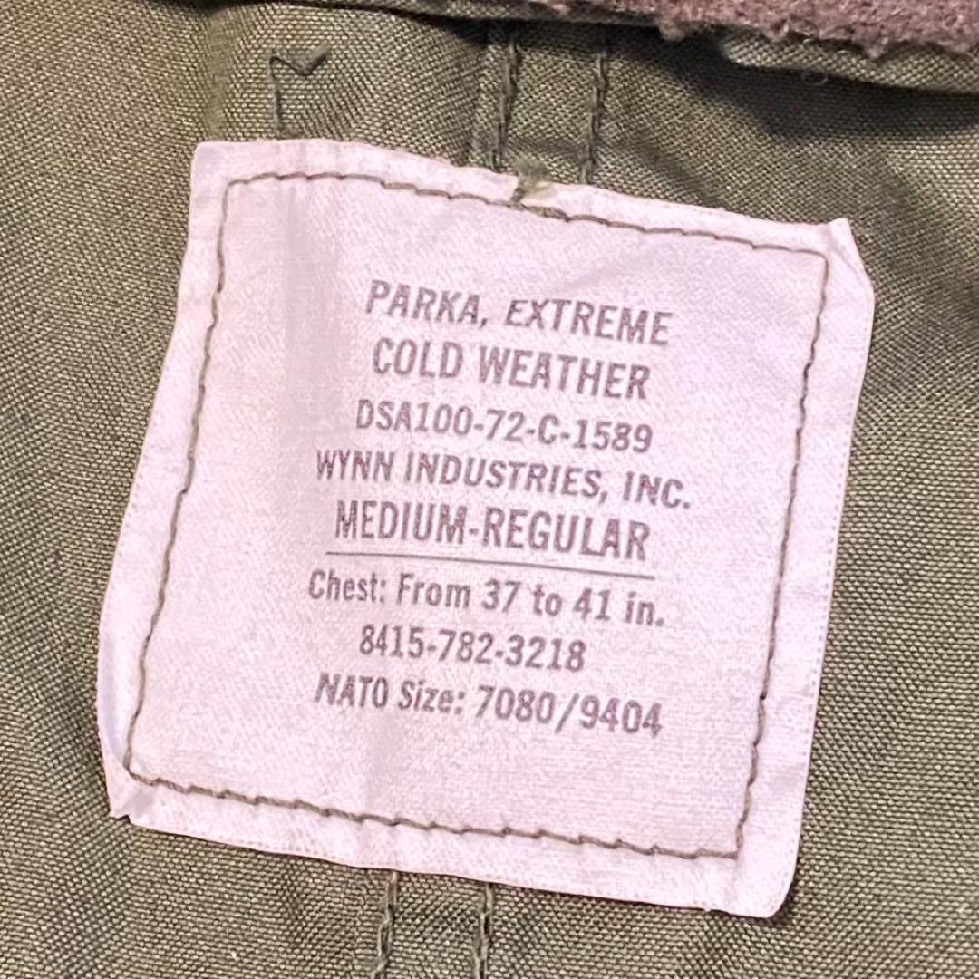 72年製 Mサイズ 米軍 実物M65 フィッシュテールパーカー フルセット