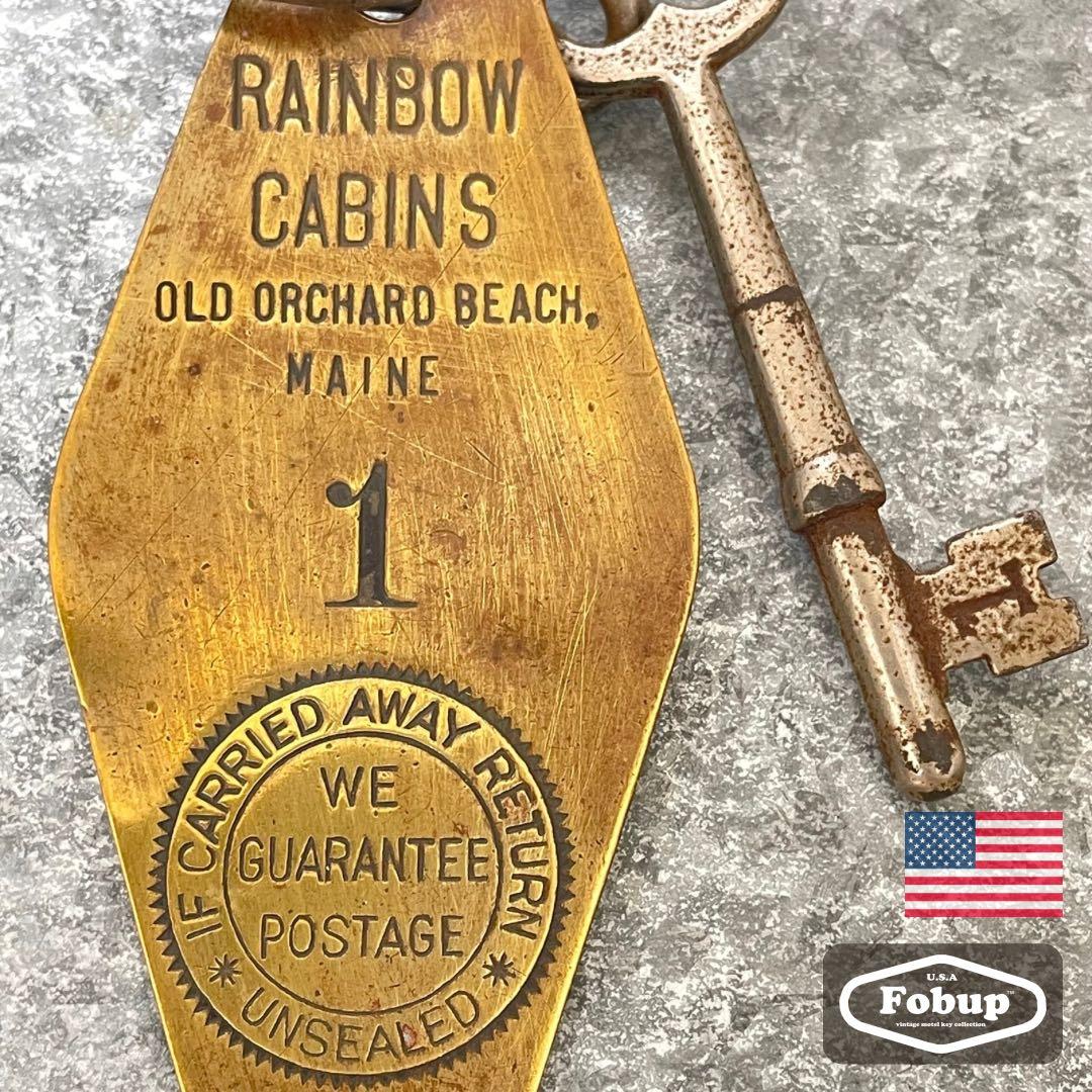 アメリカ製USA メイン ヴィンテージ モーテル ホテル キー No1