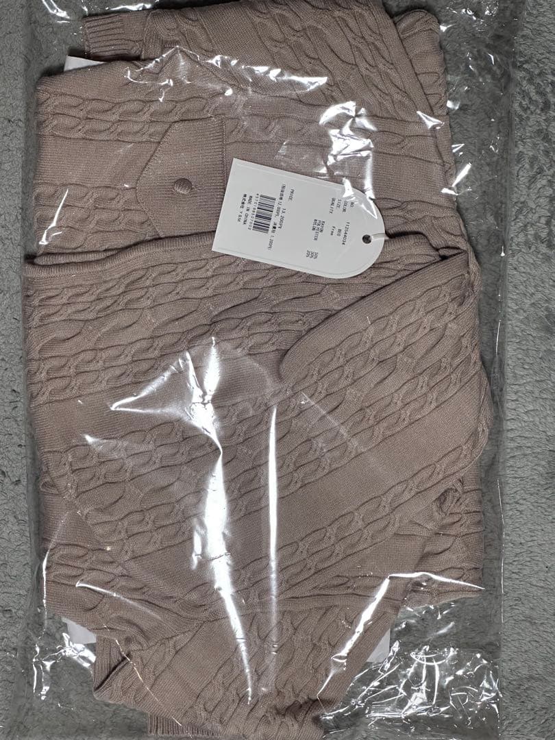 Darichダーリッチ　オープンケーブルニットミニワンピース　ベージュ FREE