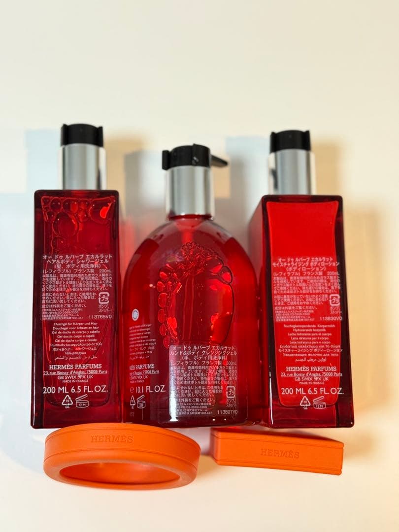 【新品】HERMES オー ドゥ ルバーブ エルカラット　バスアメティ5点セット