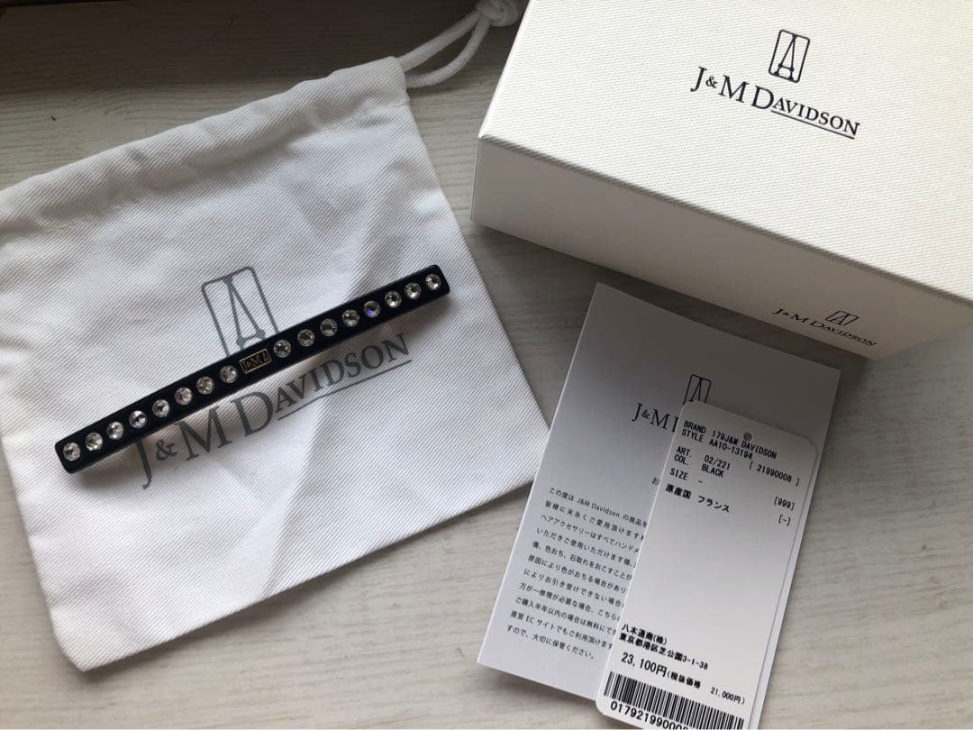 アレクサンドルドゥパリ　j&m davidsonコラボ　バレッタ　クリスタル