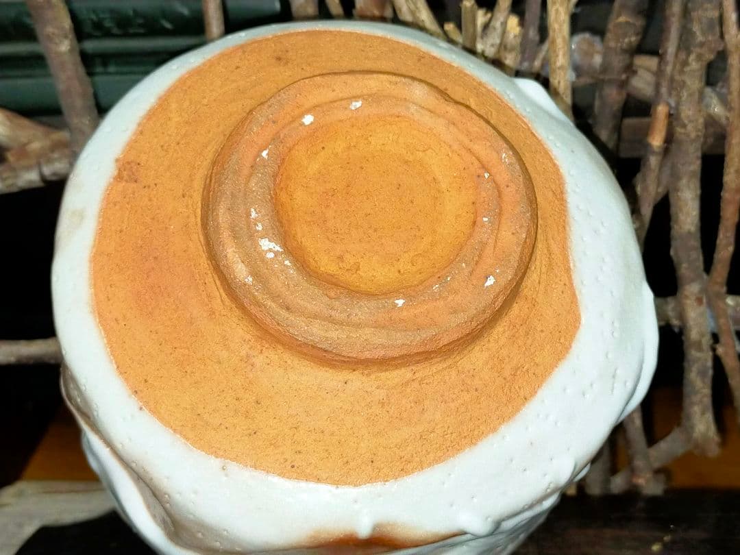 ♥美濃焼♥　志野　茶碗　在銘　茶道具　骨董　古玩