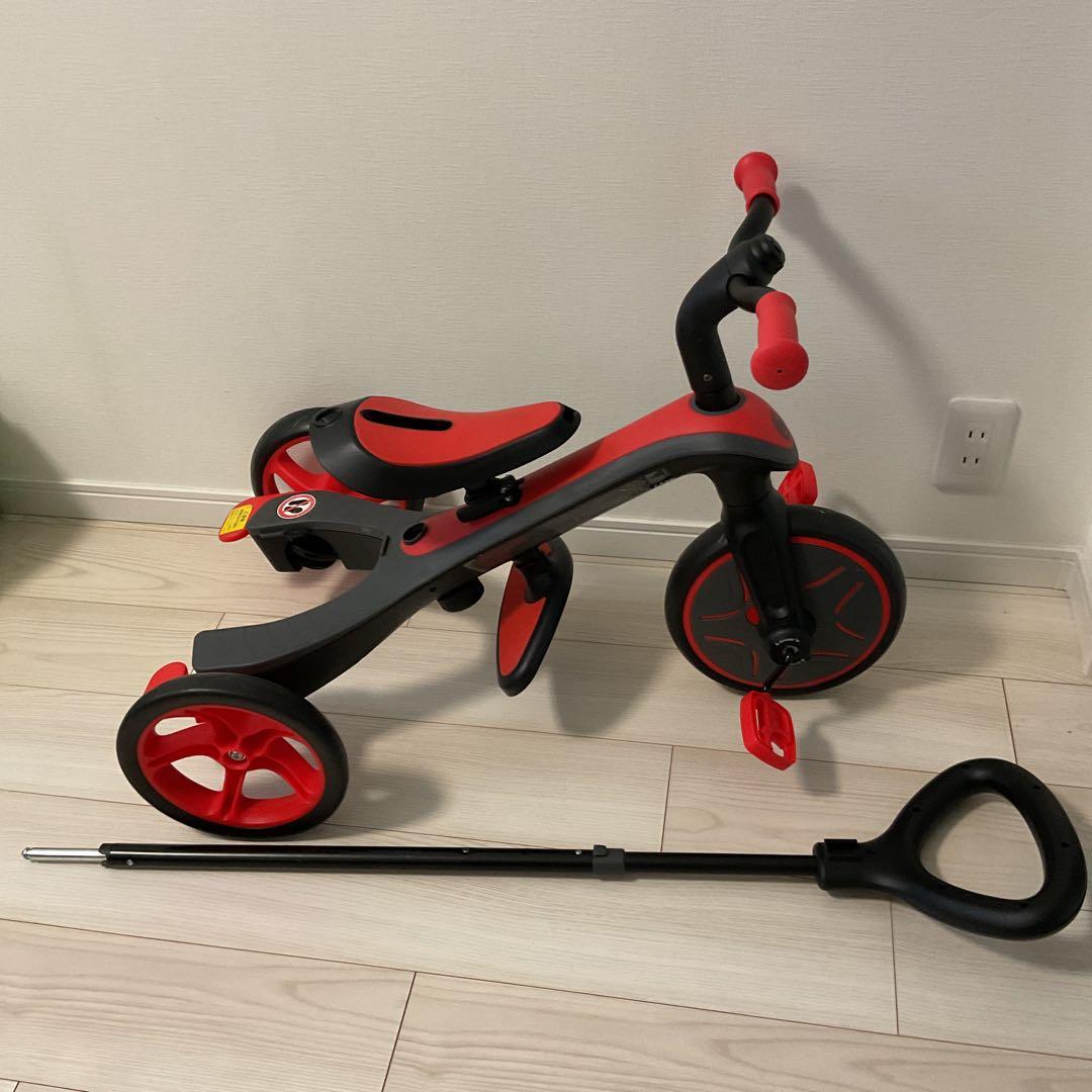 美品　GLOBBERグロッバー エクスプローラー トライク 3in1 レッド　赤