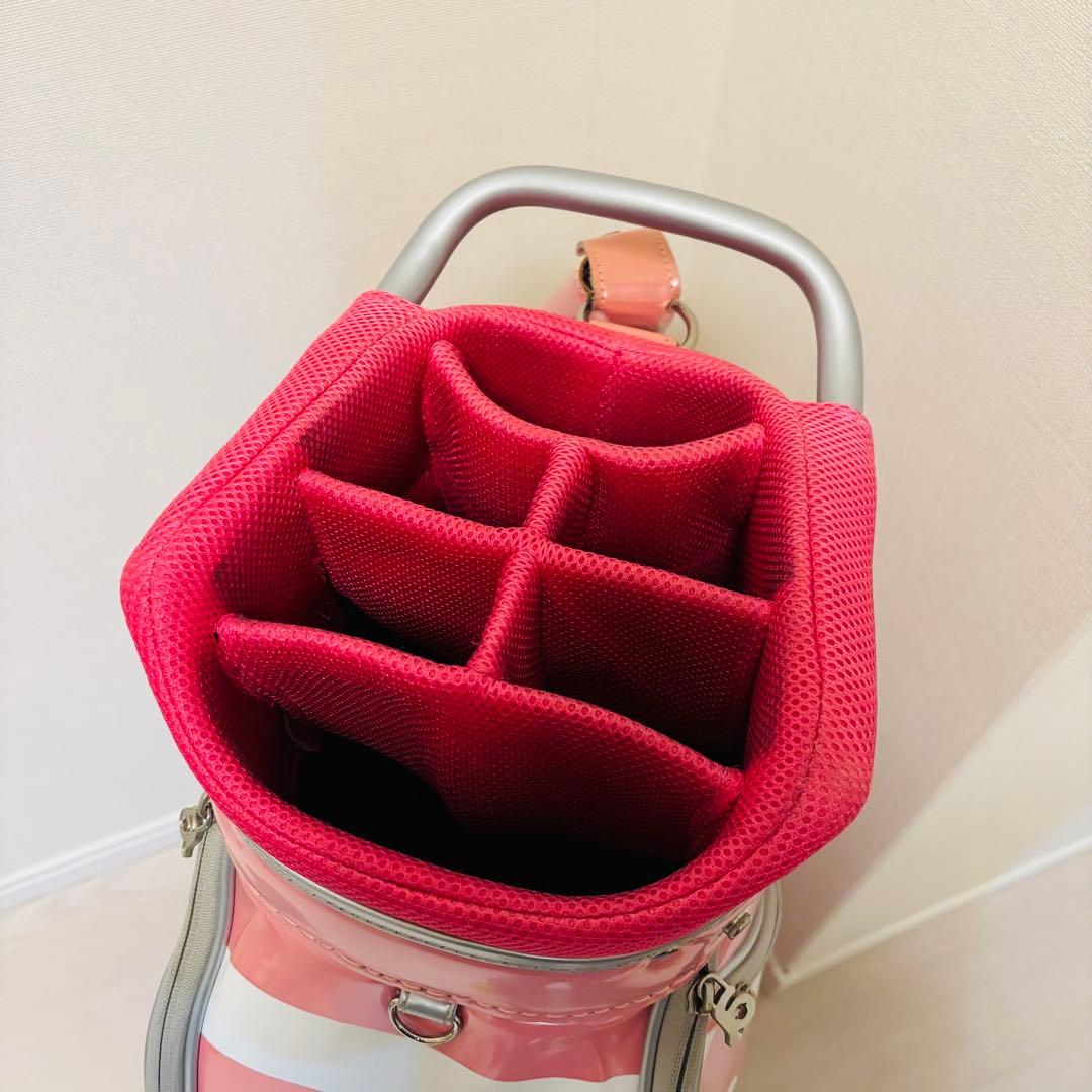 archivio ピンク ドット ゴルフバッグ ギャディバッグ