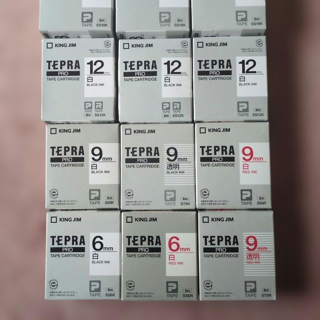 TEPRA カートリッジセット 24mm 18mm 12mm 9mm 6mm