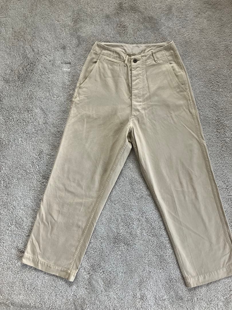 スピックアンドスパン　Higuchi×S チノワイドパンツ(サイン入り)