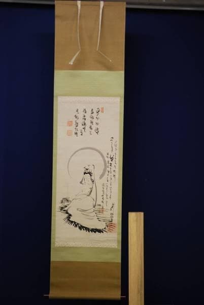 不詳/作者不詳/観音画賛/人物図/布袋屋掛軸HC-749