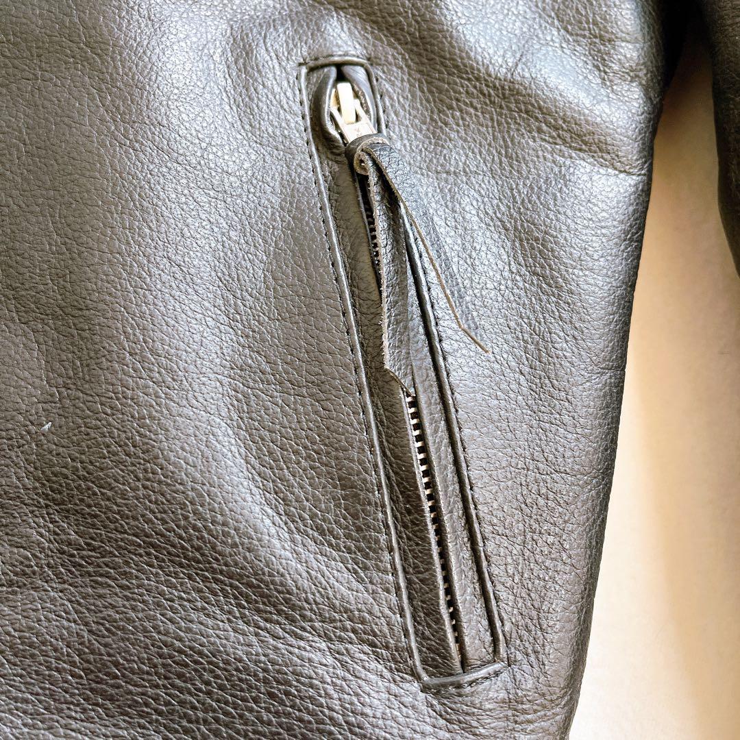 Freedom レザージャケット シングルライダース 牛革 本革 キルティング