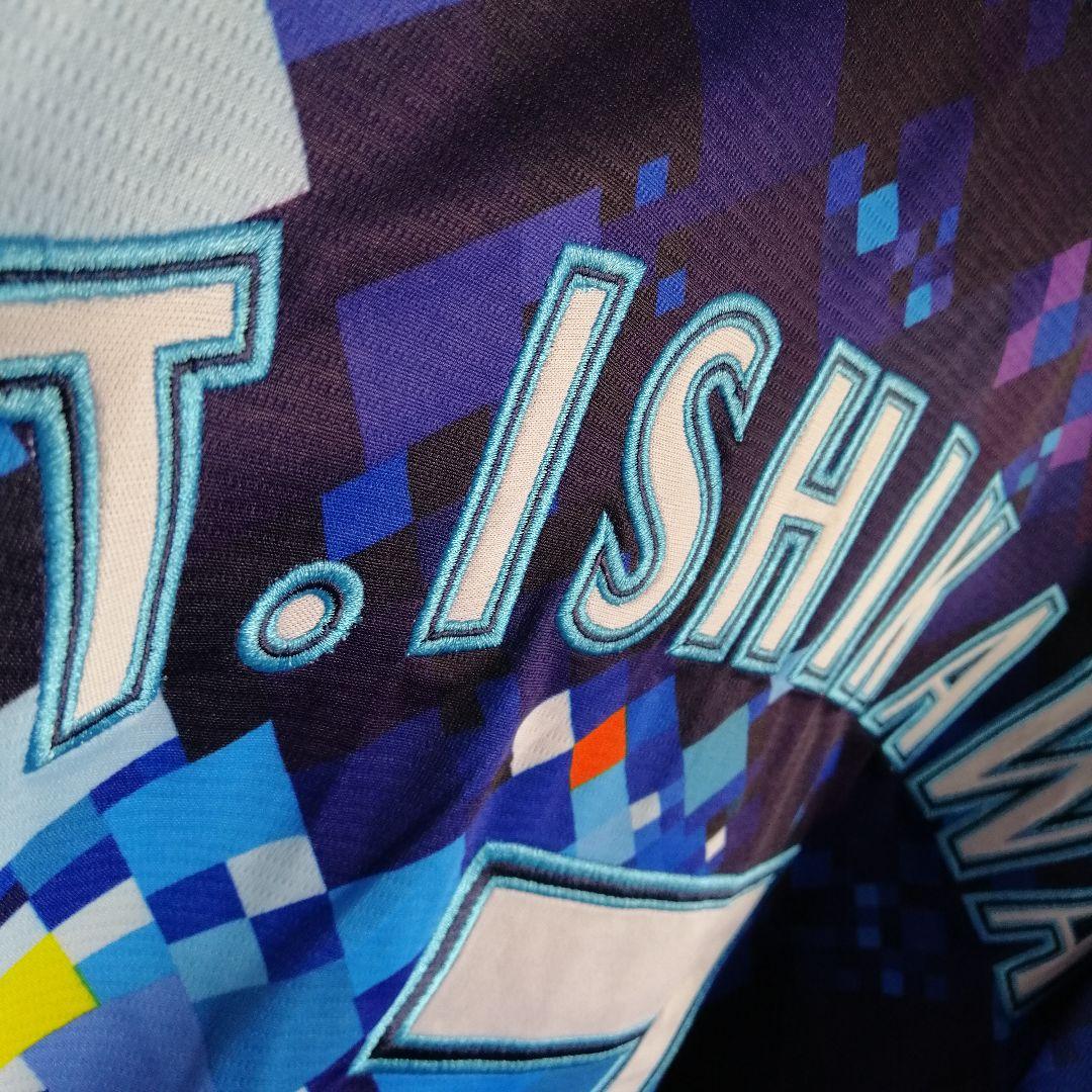 横浜DeNAベイスターズ ユニフォーム　両面刺繍　野球　石川雄洋 ウェア 模様