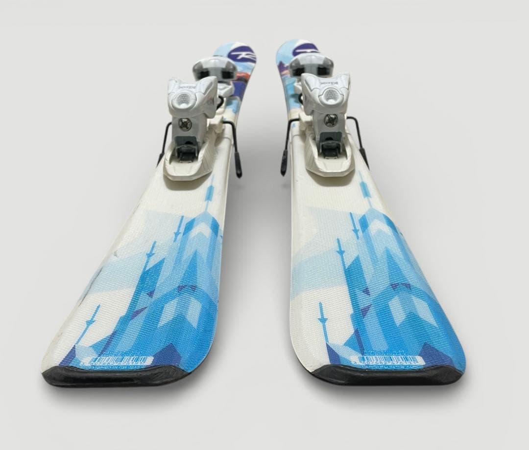 （美品）ROSSIGNOL アナ雪 スキー板122cm／ビンディング／ストック