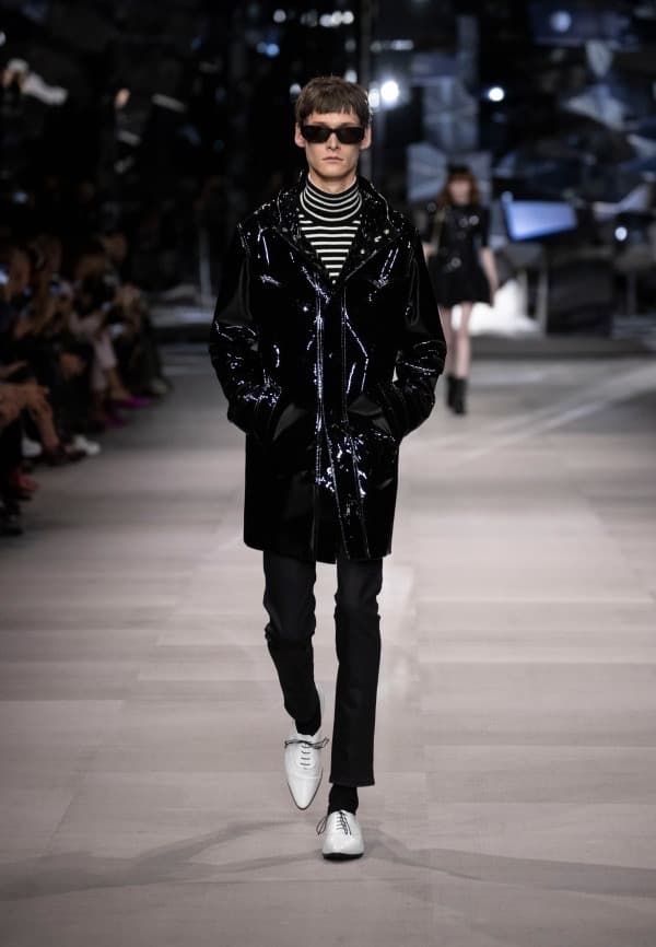 sensei　CELINE 19SS エナメル　ラムレザーモッズパーカー