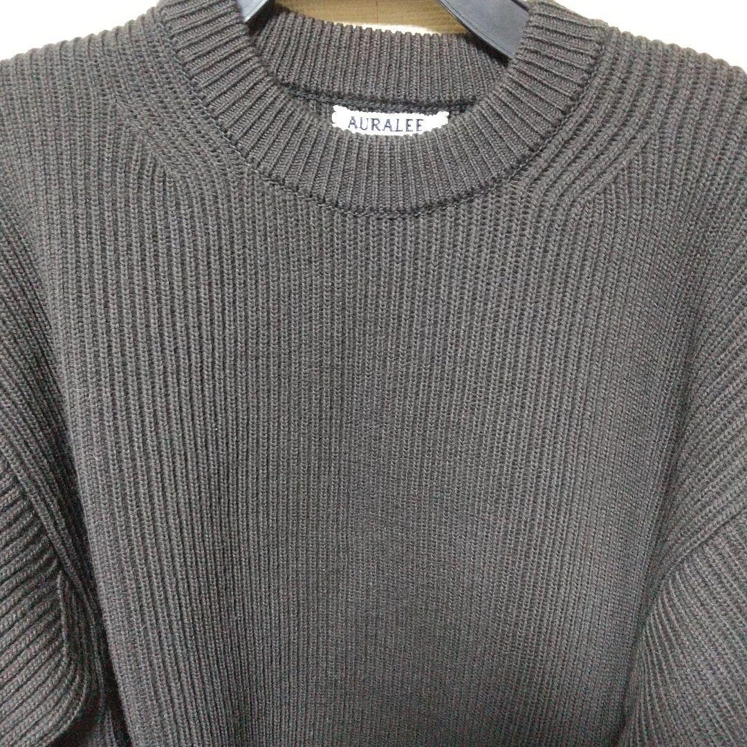 オーラリーメンズセーターブラウン