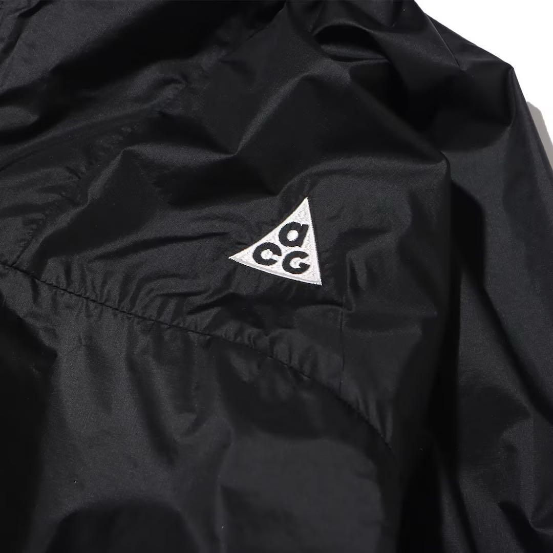 【新品未使用】ナイキ NIKE ACG ナイロン　ジャケット　刺繍ロゴ 　黒