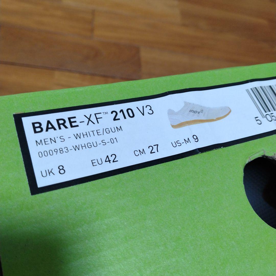 新品最終廃盤人気Inov-8イノヴェイトBARE-XF-210V3 27.0cm