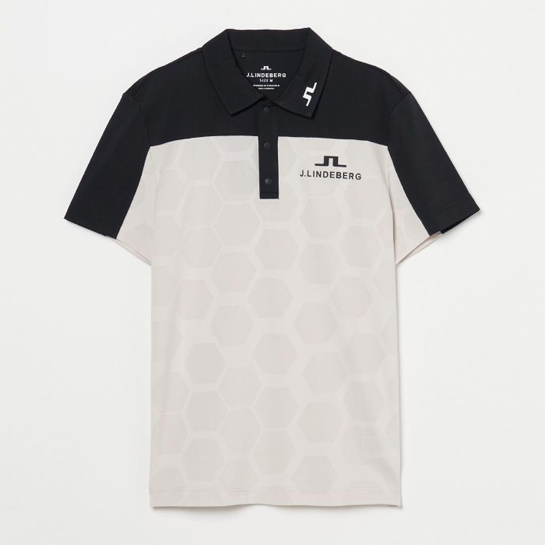 J.LINDEBERG TOUR COLLECTION ジャカード柄スリムポロ
