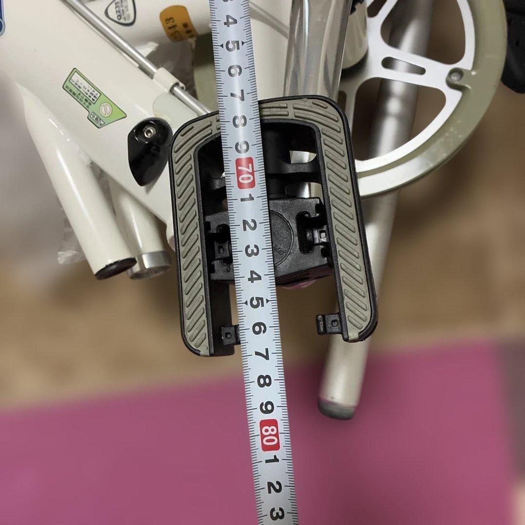 DAHONホワイト折りたたみ自転車20inch ブリヂストン空気入れ付き［美品］