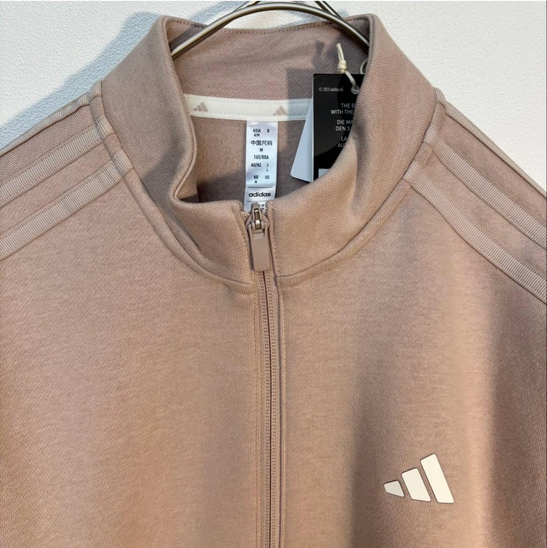 新品adidas ゴルフ　スウェット裏起毛セットアップ くすみピンク