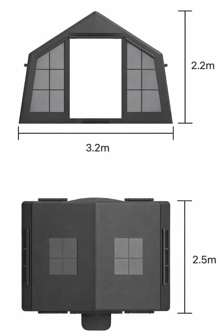新作 新カラー COODY エアテント8.0 ダブルエアターブセット
