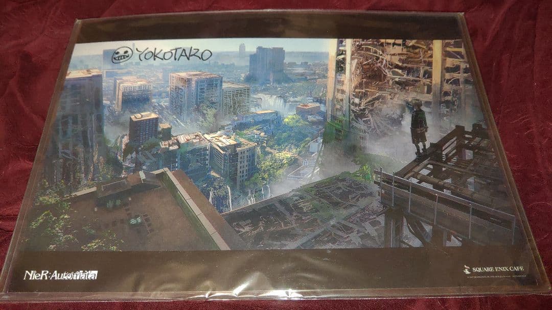 NieR:Automata スクエニカフェ 直筆サイン付ランチョン ヨコオタロウ
