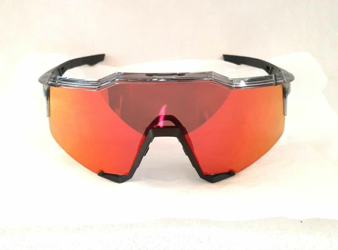 2025新作 100% Speedcraft クリアグレー ブラック サングラス