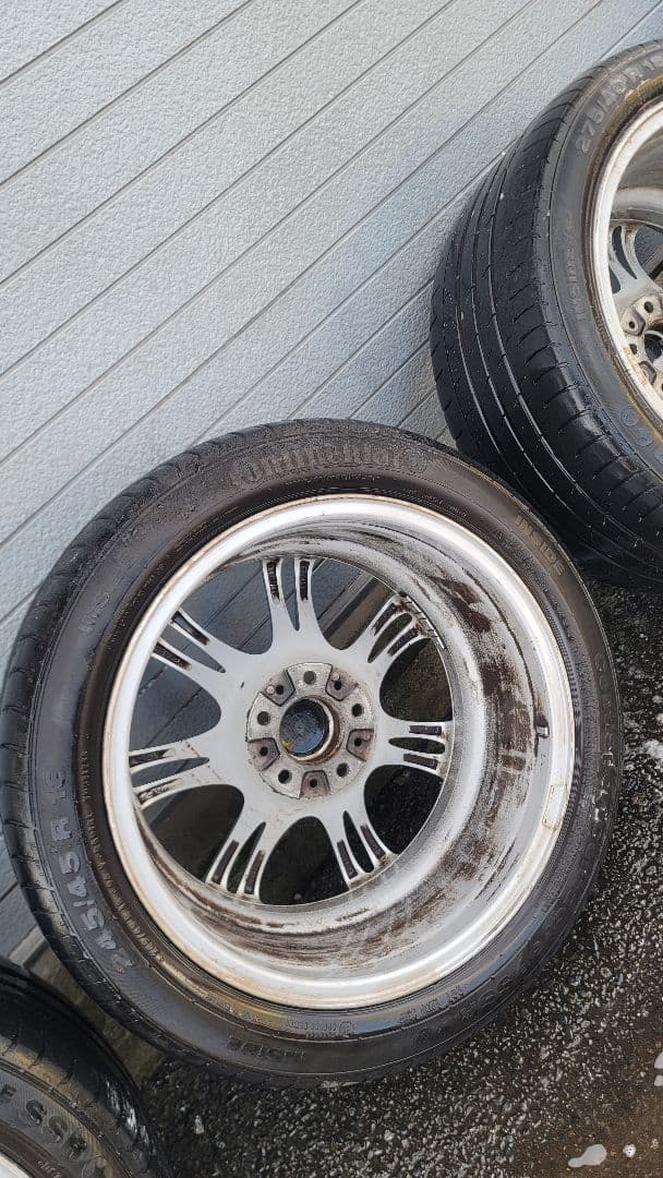  M スポーツ18インチ ホイールセット タイヤ付き5シリーズから取り外し