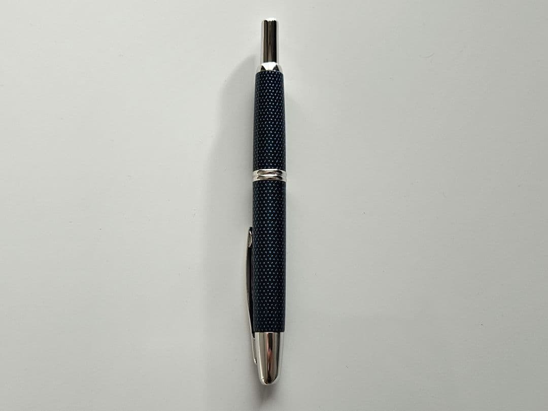 pilot パイロット キャップレス 絣 青 fニブ