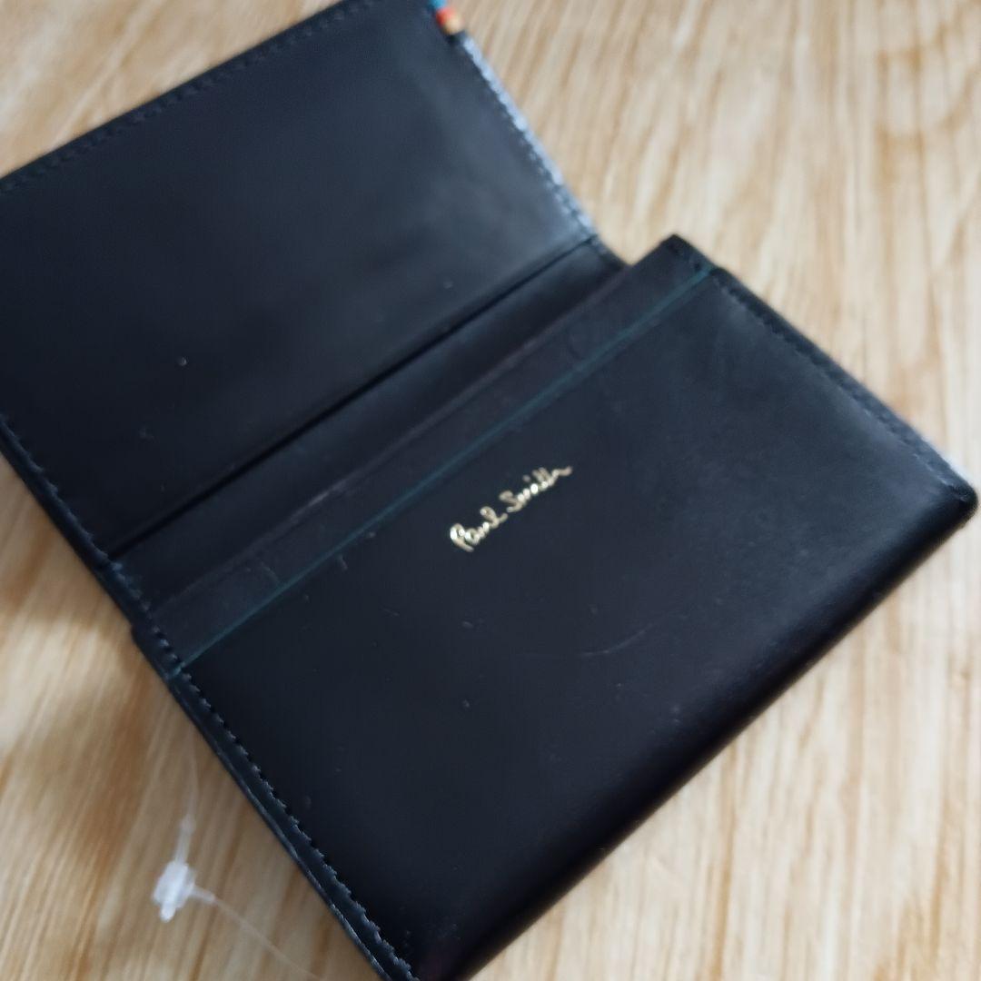 PaulSmith ポールスミス 名刺入 PSC832 黒 Sステッチタブ