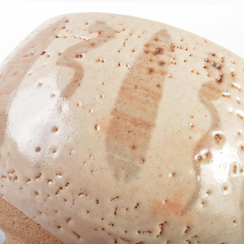 そら　北大路魯山人作　志野　志埜　茶碗　共箱　M　R6749