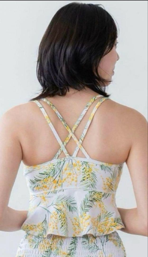 【新品タグ付き】 SUKALA スプリングフラワーフレアブラトップ ミモザ