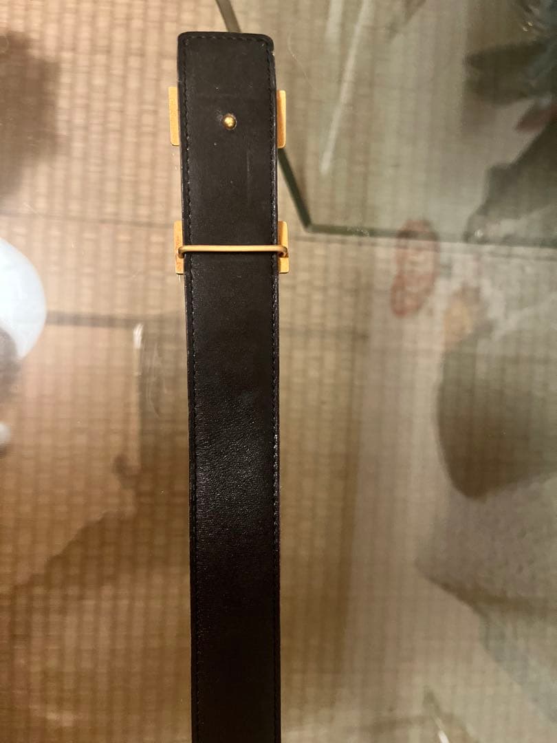 HERMES オレンジ レザー ベルト