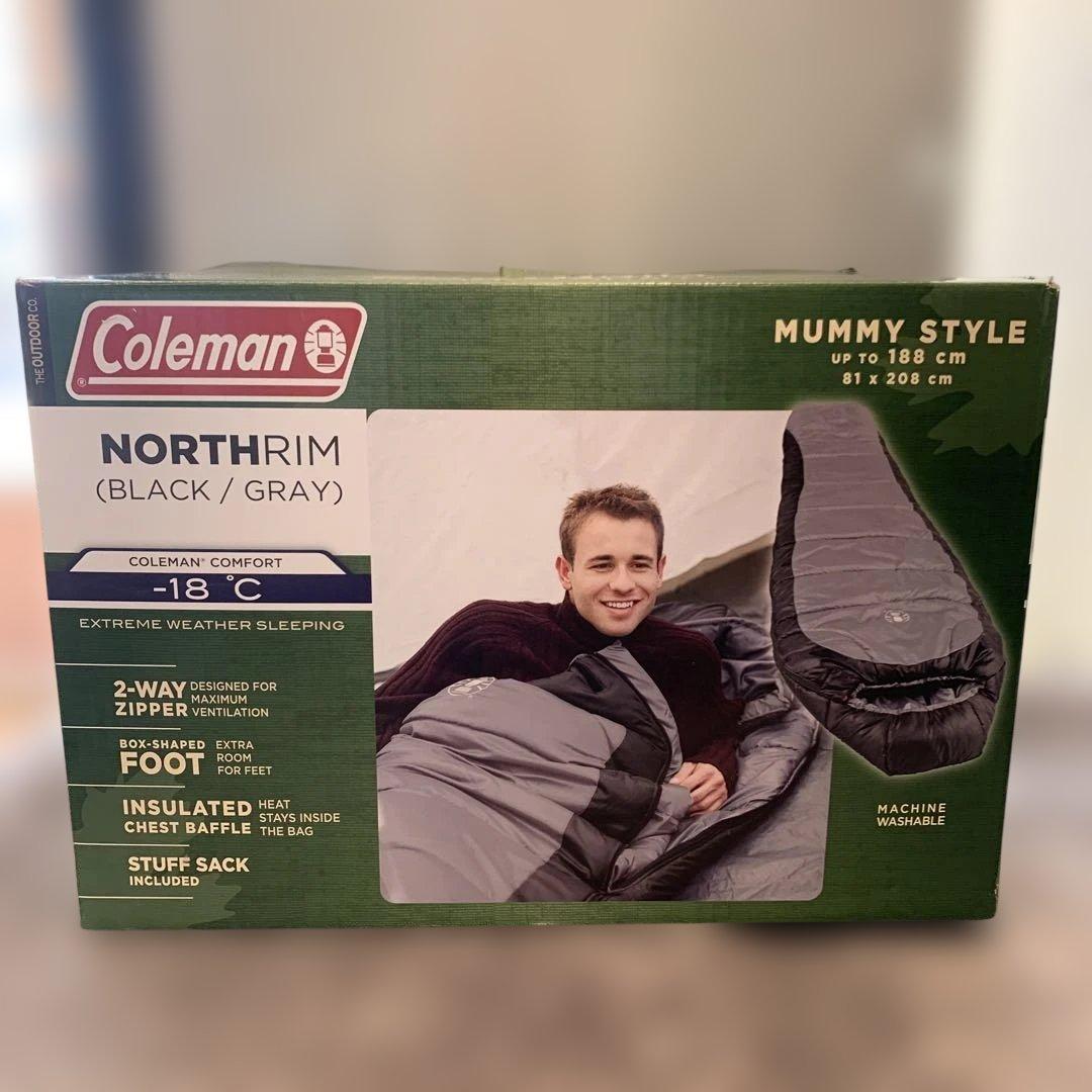 【新品未使用】Coleman ノースリム マミー型寝袋 最低使用温度-18℃