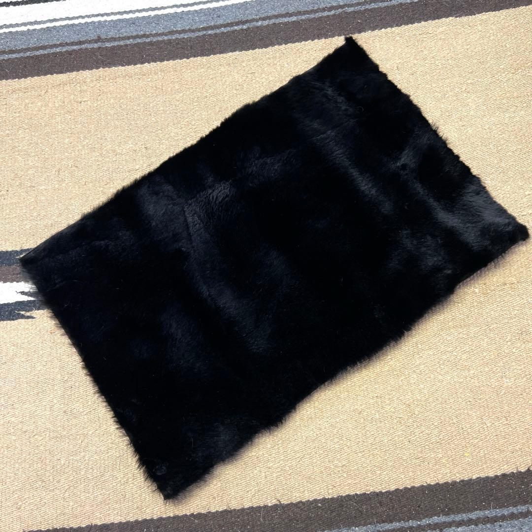 牛革　カーミットチェア　毛皮敷物　ファーマット　ヌートリア　座布団キャンプ　2枚