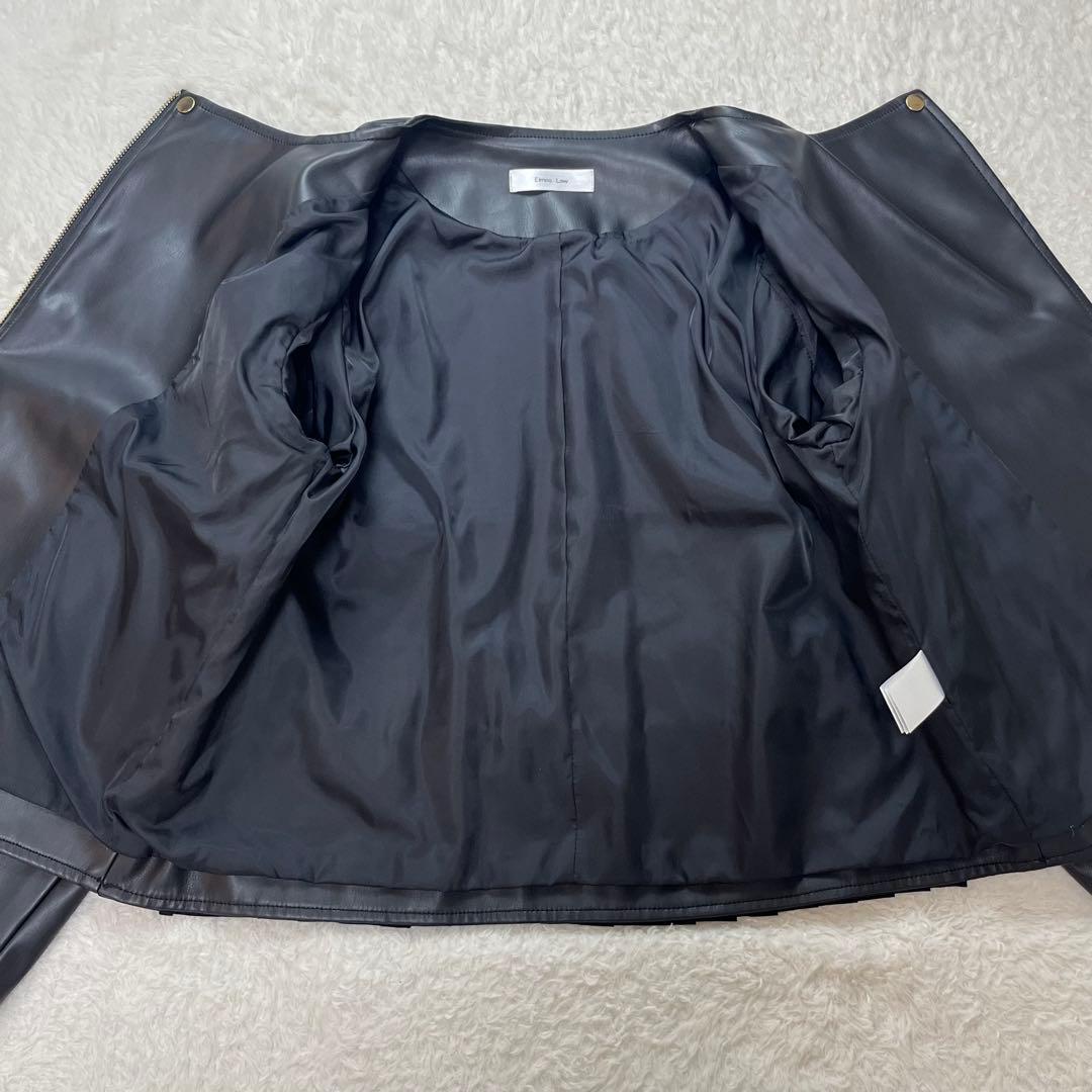 エイミーロウ　Eimee Law ジャケット　ライダース　フリル　ブラック　38